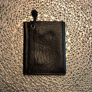 Leather wallet. Tri fold